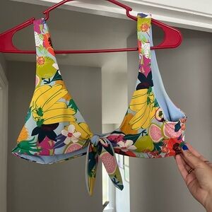 Dippin' Daisy's Tropical Fruit Print Bikini Top